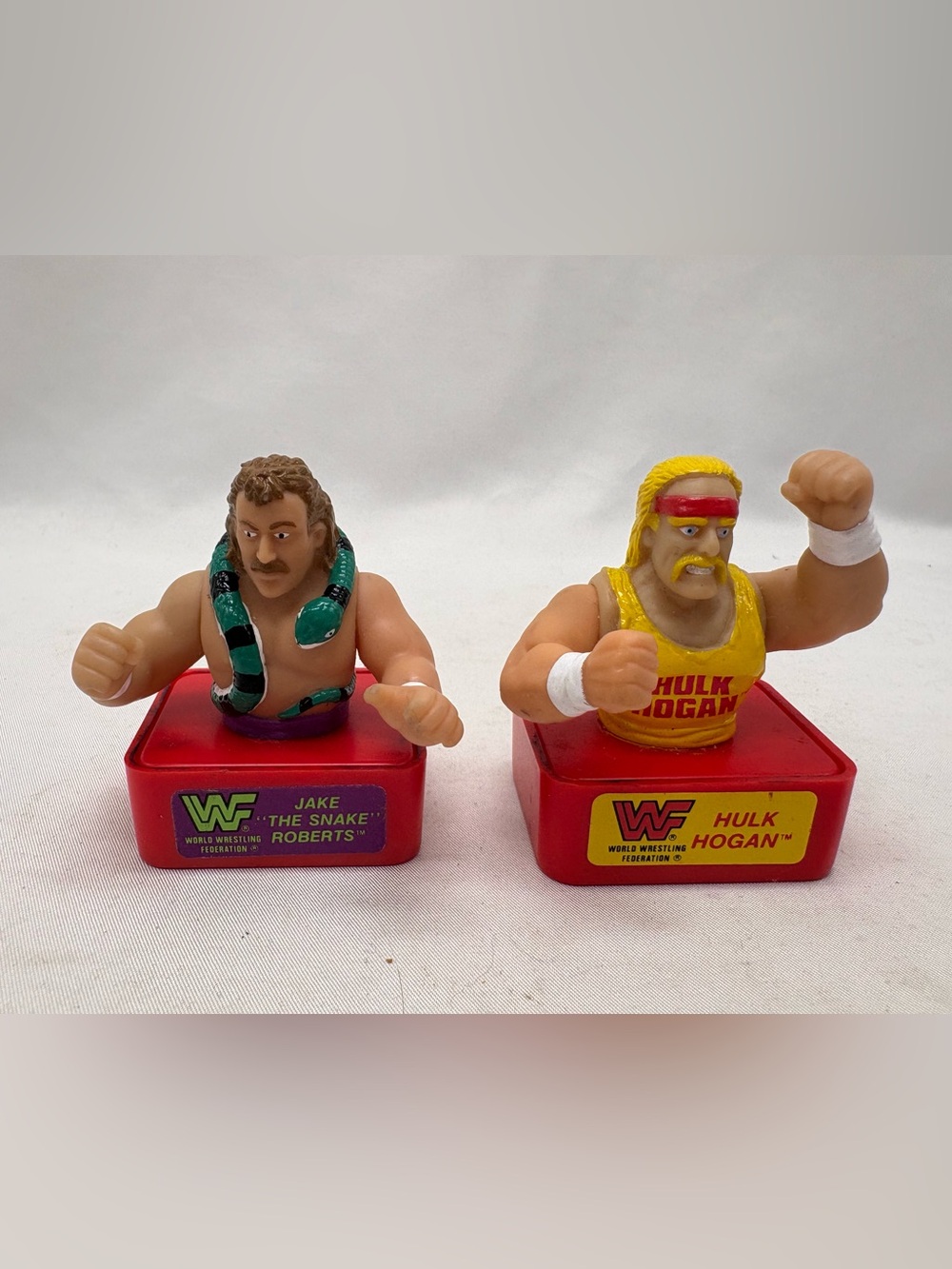 Hulk Hogan And Jake Snake Noteworthy Stamps WWF Wrestling Stampers  WWE 1991